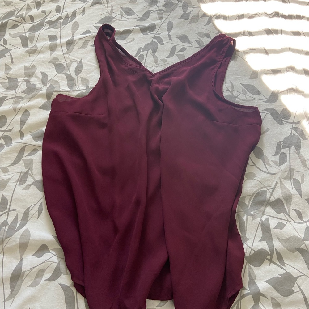 Maurices Deep Burgundy Tank Top